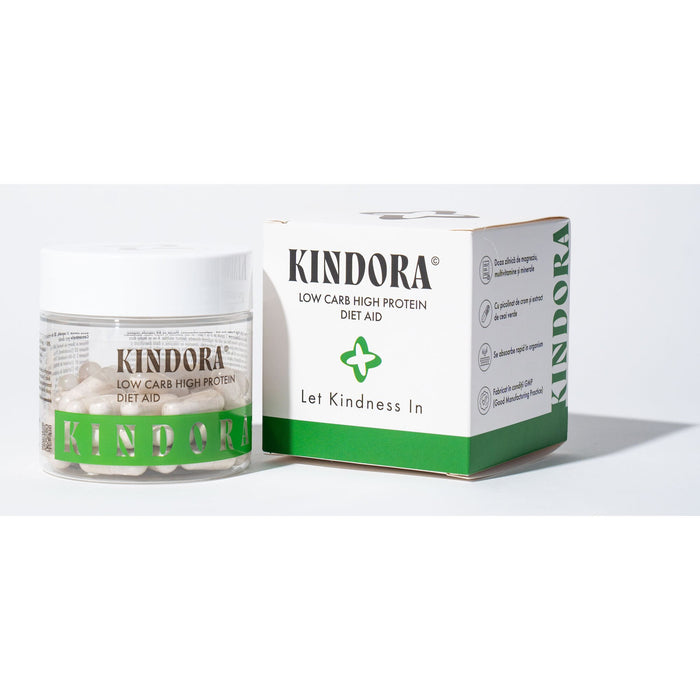 Supliment alimentar Kindora Low Carb High Protein Diet Aid, 60 capsule