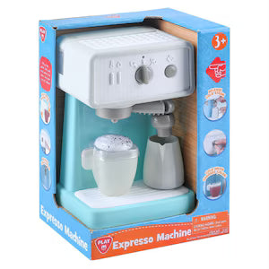 Aparat de cafea de jucărie PlayGo Espresso Machine, albastru, cu capsule, 3+ ani