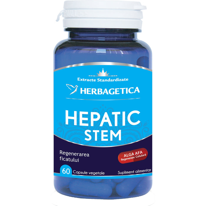 Supliment alimentar Herbagetica Hepatic Stem, 60 capsule vegetale