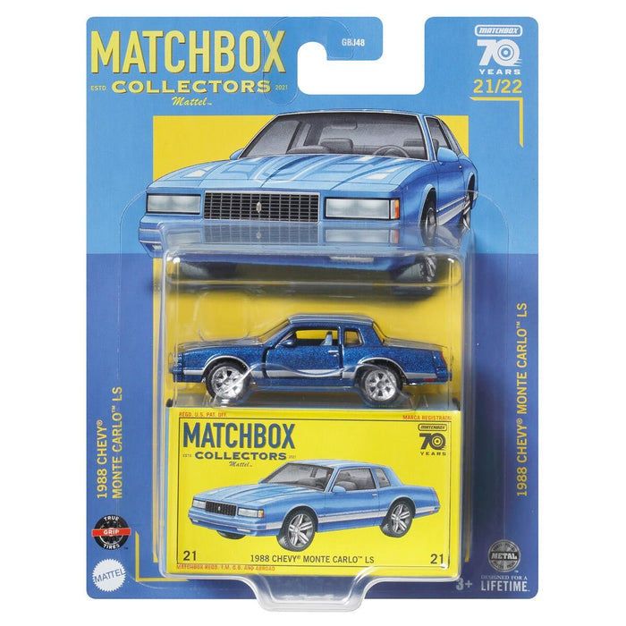 Mașinuță de colecție Mattel Matchbox Collectors, 1988 Chevy Monte Carlo LS, scara 1:64