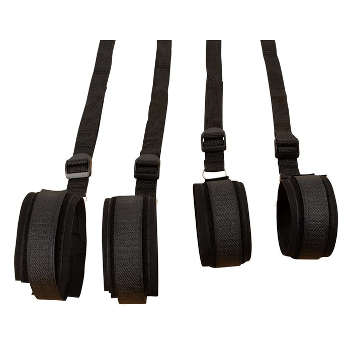 Sistem prindere, Fetish Fantasy Series, Bed Bindings Restraint Kit, nailon, negru