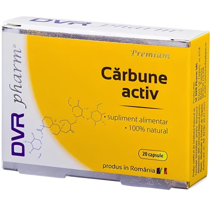 Supliment alimentar DVRPharm Cărbune activ, 20 capsule
