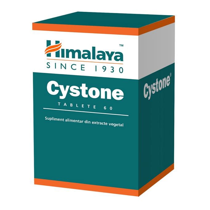 Supliment alimentar Himalaya Cystone, cu extracte vegetale, 60 comprimate