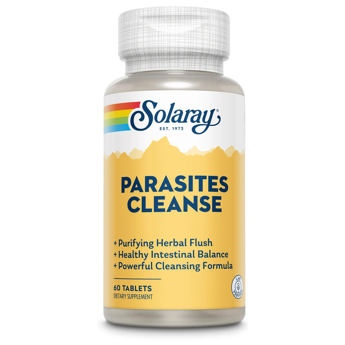 Supliment alimentar Solaray Parasites Cleanse, complex de plante, 60 comprimate