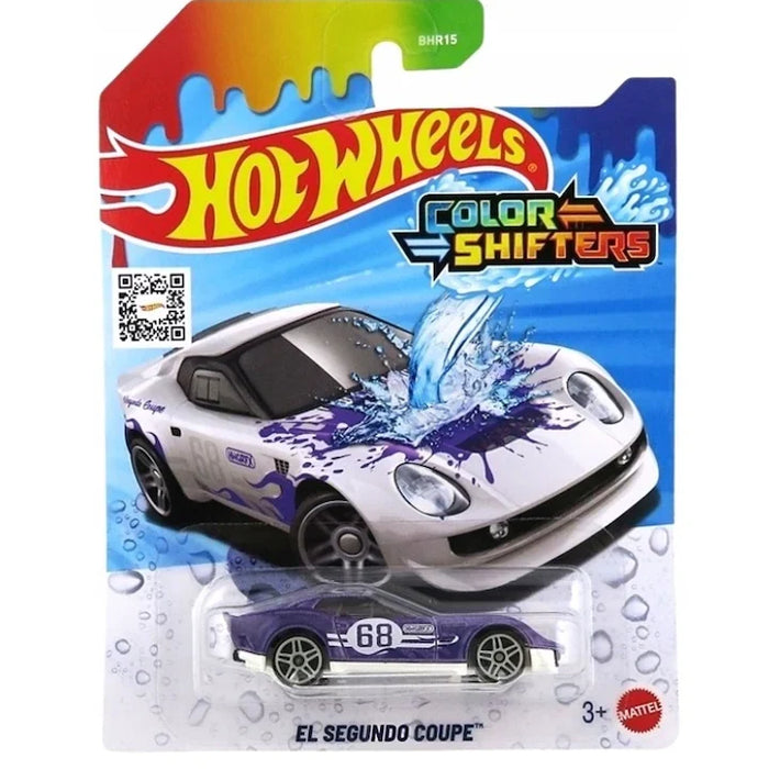 Mașinuță Mattel Hot Wheels Color Shifters, El Segundo Coupe, 3+ ani
