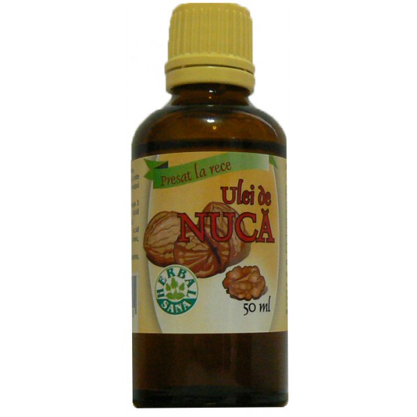 Ulei de nucă Herbavit, presat la rece, pentru uz intern, 50 ml
