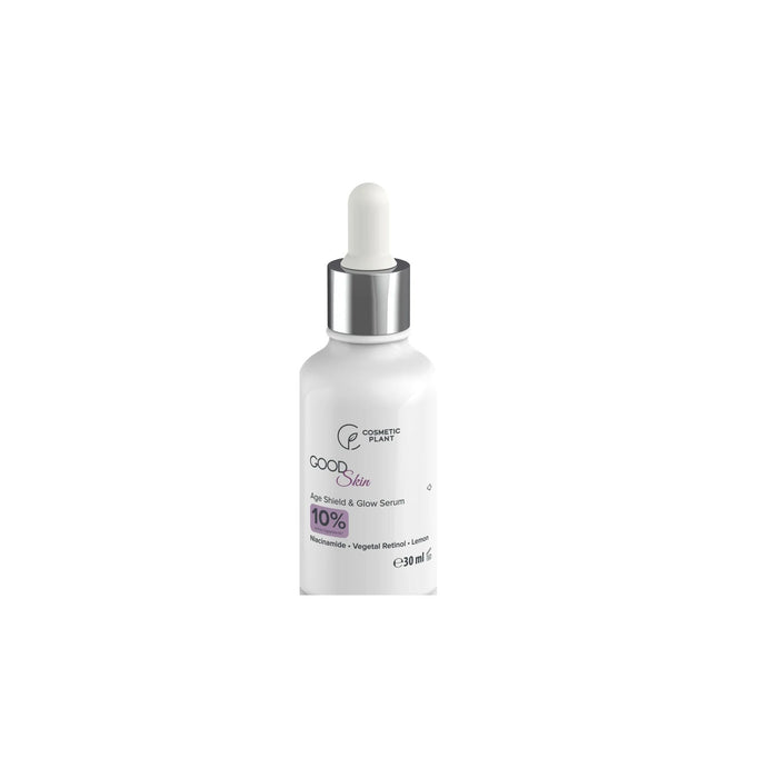 Ser pentru față Cosmetic Plant GOOD Skin Age Shield & Glow, cu niacinamidă și bakuchiol, 30 ml