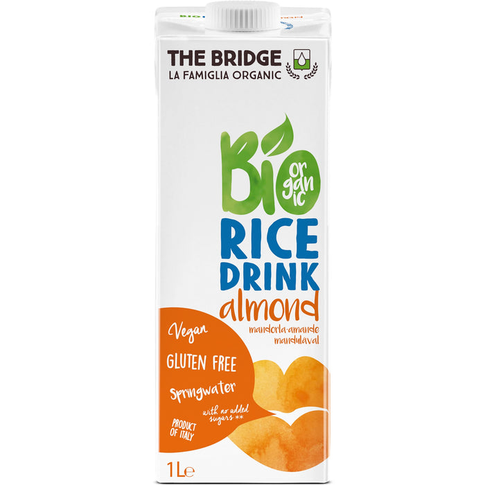 Băutură vegetală The Bridge din orez cu migdale, ecologică, 1 l