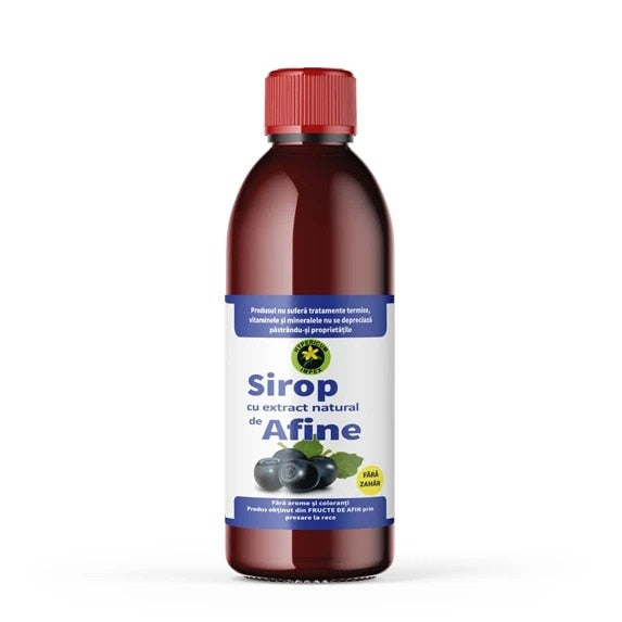 Sirop de afine Hypericum Plant, fără zahăr adăugat, 500 ml