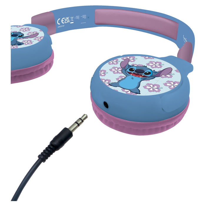 Căști wireless, Lexibook, Disney Stitch, pliabile, violet
