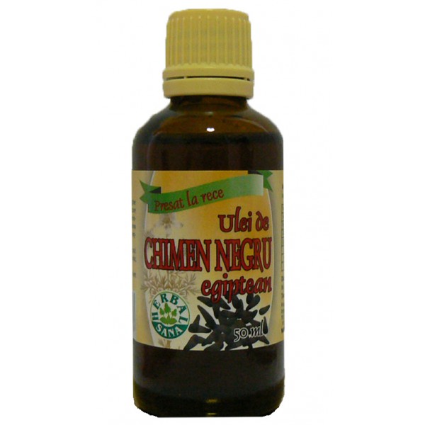 Ulei de chimen negru Herbavita, presat la rece, pentru uz intern, 50 ml