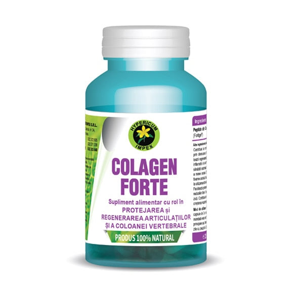 Supliment alimentar Hypericum Colagen Forte, cu colagen, 60 capsule