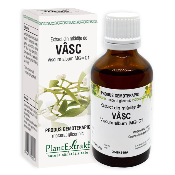 Extract gemoterapic din mlădițe de vâsc PlantExtrakt, 50 ml