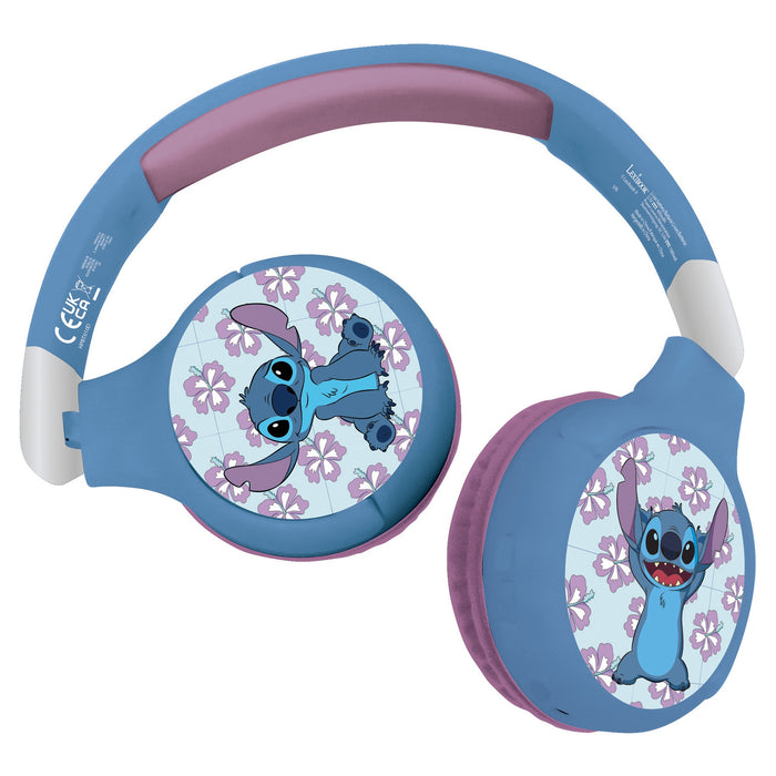 Căști wireless, Lexibook, Disney Stitch, pliabile, violet