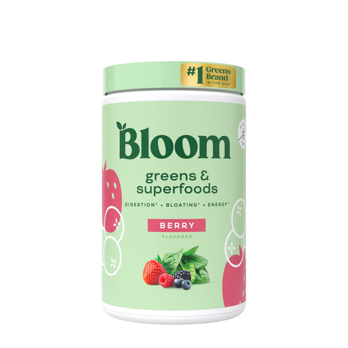 Supliment alimentar GNC Live Well Bloom Greens & Superfoods Berry, aromă de fructe de pădure, 136 g