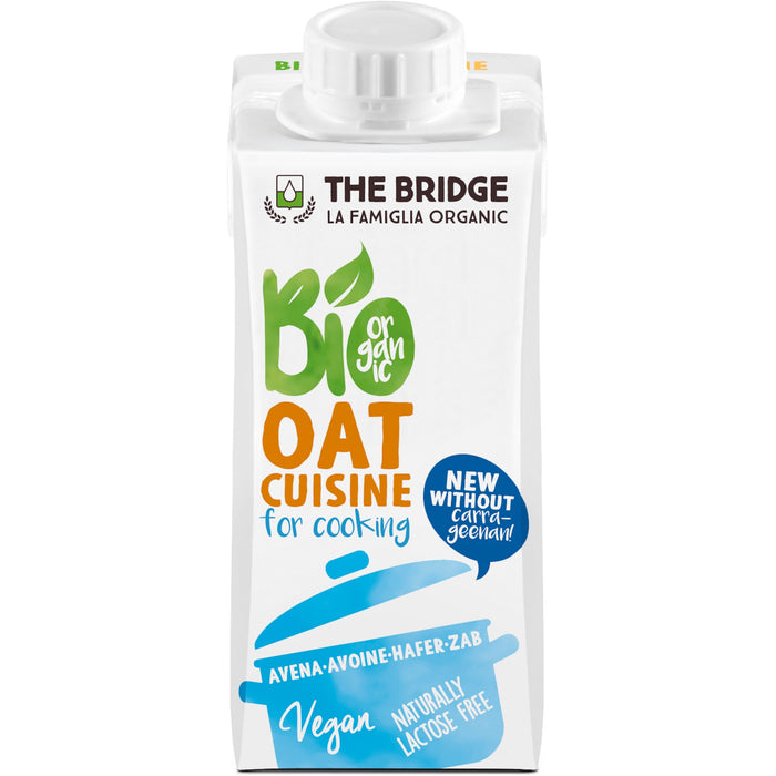 Cremă vegetală The Bridge din ovăz pentru gătit, ecologică, 200 ml