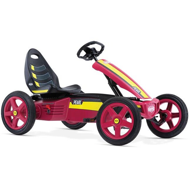 Kart BERG Rally Pearl, roz, scaun reglabil (3-8 ani)