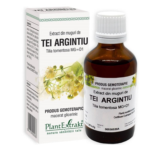 Extract gemoterapic PlantExtrakt Extract din muguri de tei-argintiu, 50 ml