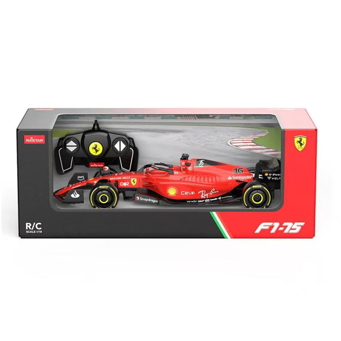 Mașinuță cu telecomandă Rastar Ferrari F1-75, scara 1:18
