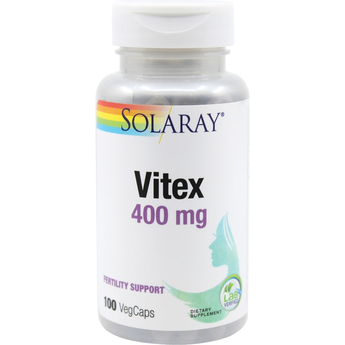 Supliment alimentar Solaray Vitex 400 mg, 100 capsule vegetale