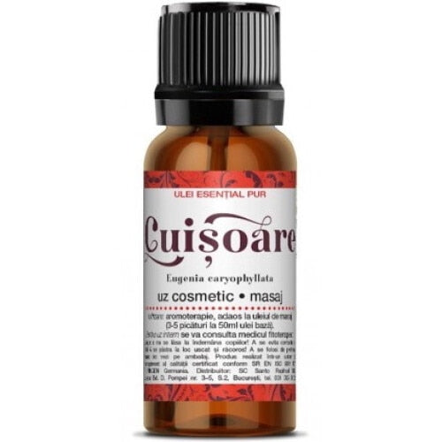 Ulei esențial de cuișoare Santo Raphael, aromă de cuișoare, 10 ml