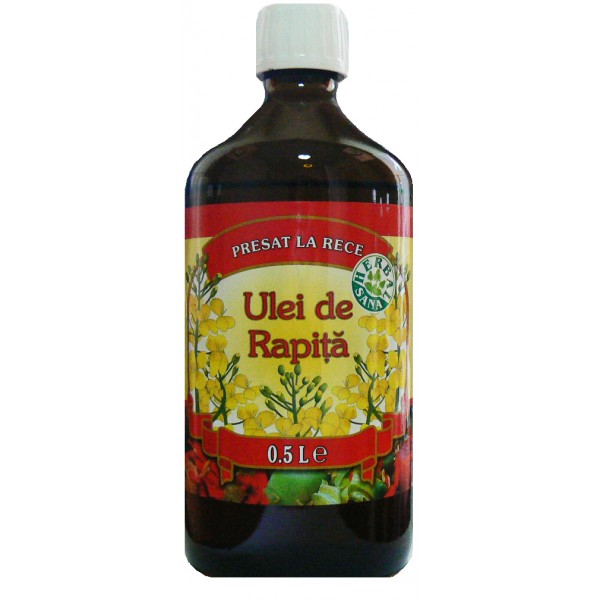 Ulei de rapiță Herbavit, presat la rece, pentru uz intern, 500 ml