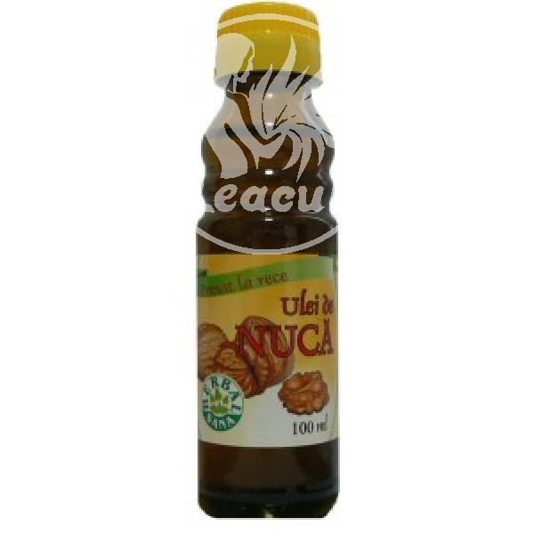 Ulei de nucă presat la rece Herbavit, pentru uz intern, 100 ml
