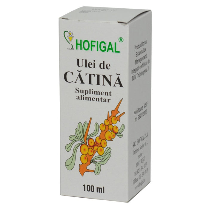 Supliment alimentar Hofigal cu ulei de cătină, 100 ml