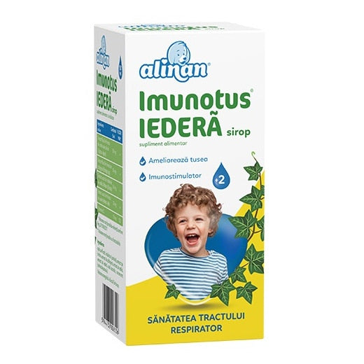 Supliment alimentar Fiterman Pharma Alinan Imunotus Iederă, sirop pentru copii de la 2 ani, 150 ml