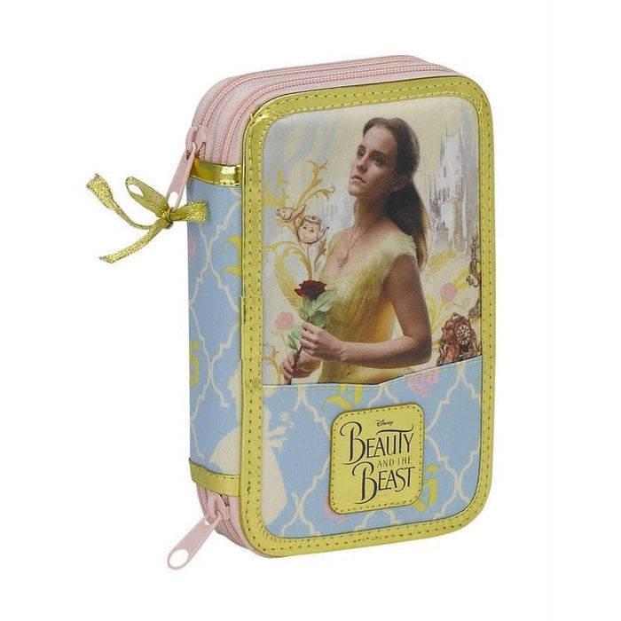 Penar Safta Disney Beauty and the Beast, 2 compartimente, 22 × 8 × 6 cm
