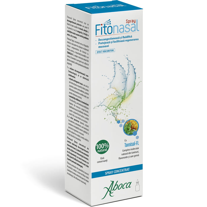 Spray nazal Aboca Fitonasal concentrat, fără conservanți, 30 ml