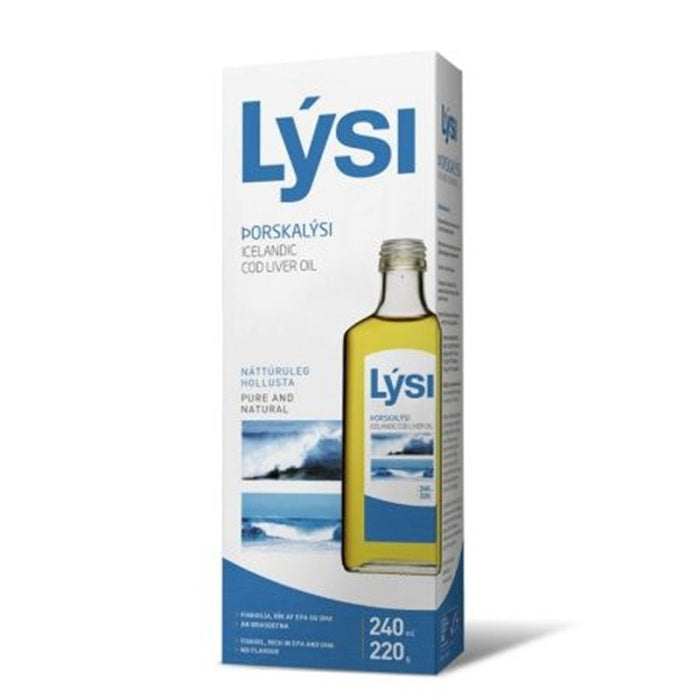 Supliment alimentar Lysi, ulei din ficat de cod natural, 240 ml