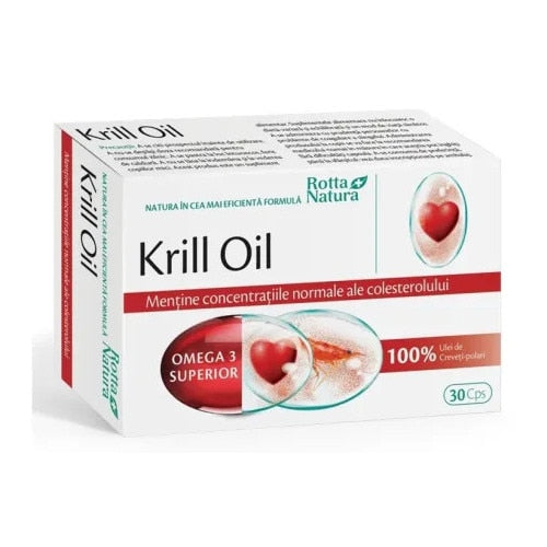 Supliment alimentar Rotta Natura Krill Oil, 500 mg, 30 capsule
