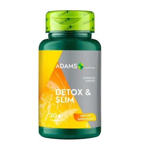 Supliment alimentar Adams Supplements Detox & Slim, 30 capsule