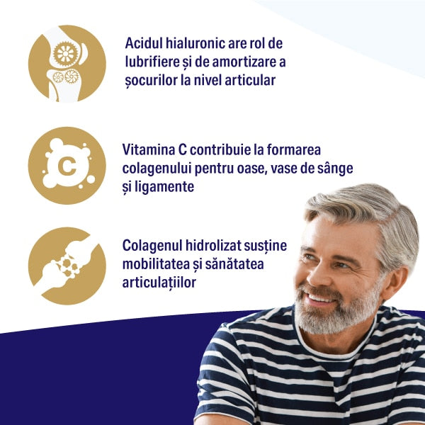 Supliment alimentar Sun Wave Pharma Muvon Plus, cu colagen hidrolizat și vitamina C, 30 plicuri