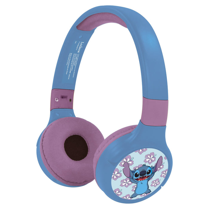 Căști wireless, Lexibook, Disney Stitch, pliabile, violet
