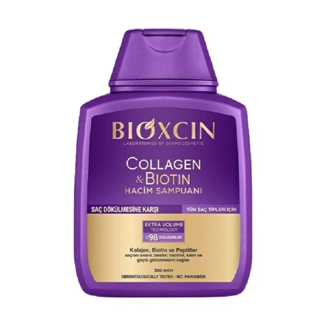 Șampon Bioxcin Colagen și biotină pentru volum, 300 ml