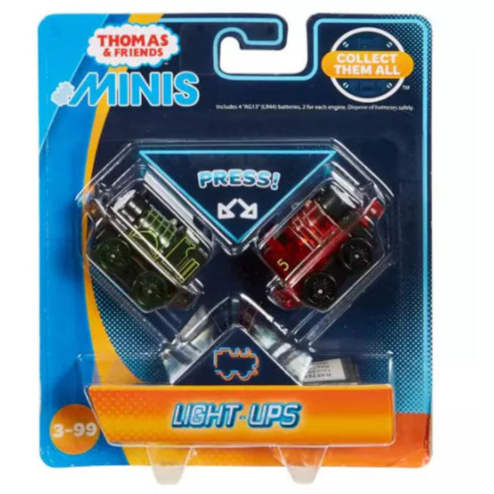 Set de trenulețe Mattel Thomas & Friends MINIS Light-Ups, James și Emily, 2 locomotive, 3+ ani
