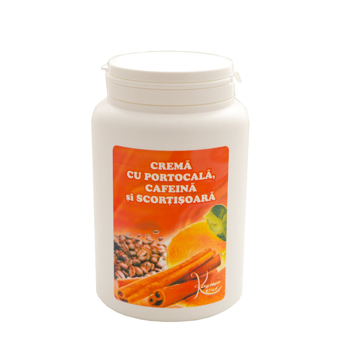 Cremă de corp KOSMO OIL cu portocală, cafeină și scorțișoară, 1000 ml