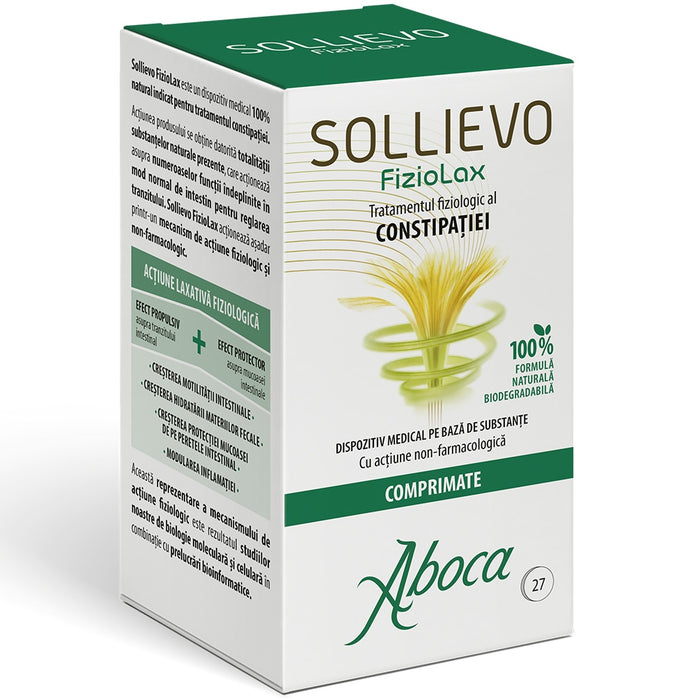 Dispozitiv medical Aboca Sollievo FizioLax, 45 comprimate