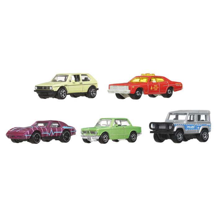Set de 5 mașinuțe Mattel Matchbox MBX Retro II, 3+ ani