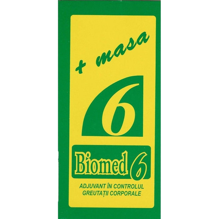 Supliment alimentar Biomed 6, cu miere, polen și propolis, 100 ml