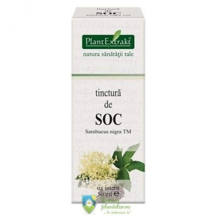 Tinctură de soc PlantExtrakt, 50 ml