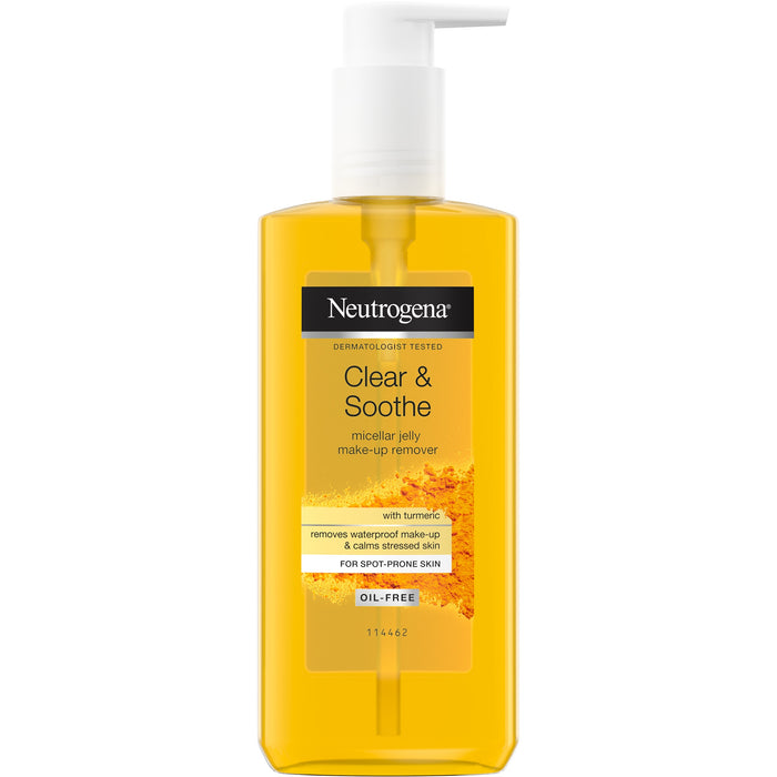 Gel micelar demachiant Neutrogena Clear & Soothe, 200 ml, galben