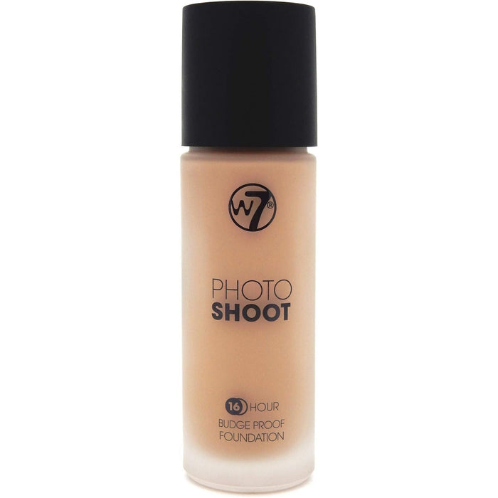 Fond de ten W7 Photo Shoot 16Hr Liquid Foundation, Natural Beige, 28 ml