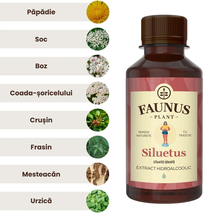 Tinctură Faunus Plant Siluetus, extract hidroalcoolic, 200 ml