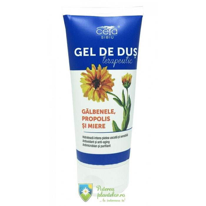 Gel de duș Ceta cu gălbenele, propolis și miere, 200 ml