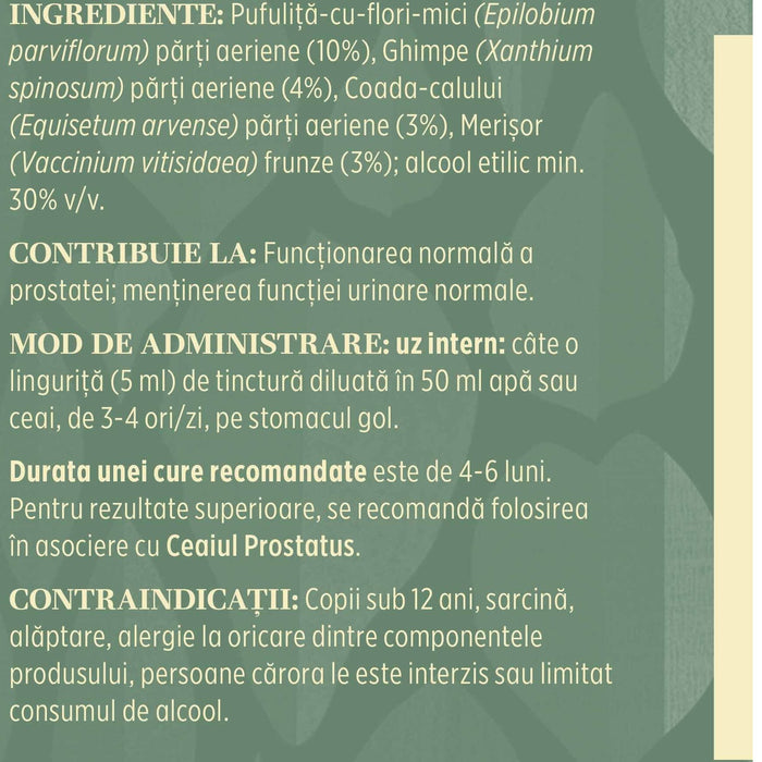 Tinctură Faunus Plant Prostatus, extract hidroalcoolic, 200 ml