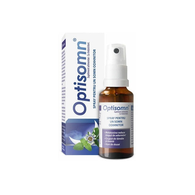 Supliment alimentar Zdrovit Optisomn, spray cu melatonină, aromă de mentă și lămâie, 30 ml