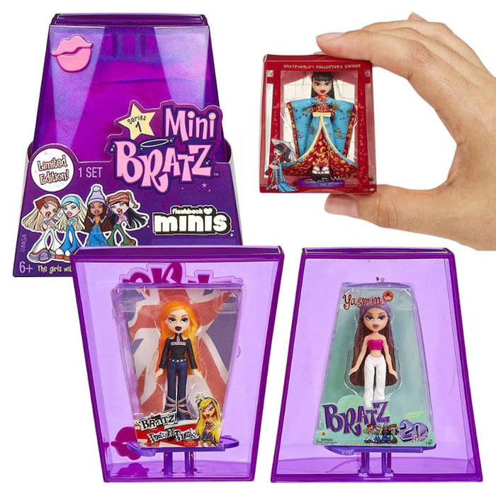 Set de 2 păpuși mini MGA Bratz Flashback Minis, surpriză, seria 1, 6+ ani